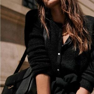 Sezane Gaspard Cardigan black